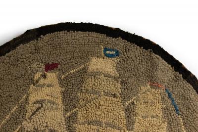 American Country Hooked Welcome Ship Rug