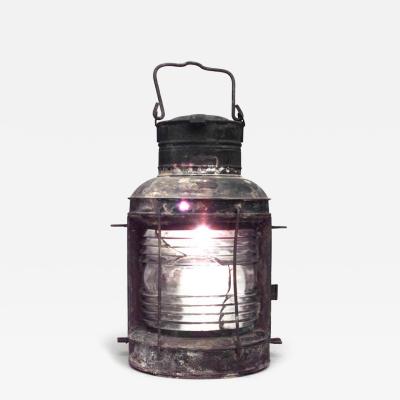 American Country Iron and Glass Ship Lantern