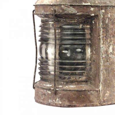 American Country Iron and Glass Ships Lantern