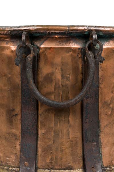 American Country Large Copper Firewood Bucket