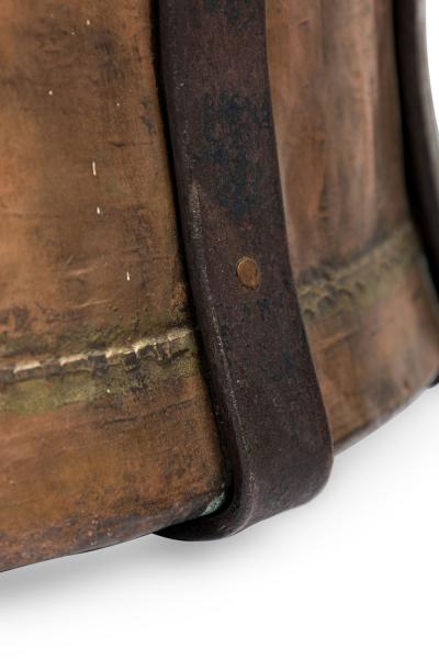 American Country Large Copper Firewood Bucket