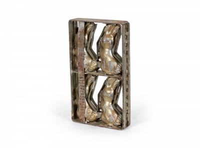 American Country Metal Rabbit Shaped Chocolate Mold