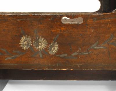 American Country Pine Rocking Cradle