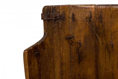 American Country Rustic Wooden Plank and Iron Barrel Umbrella Stand