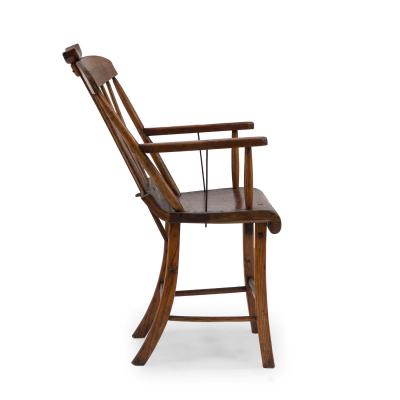 American Country Stained Pine Spindle Back Armchair