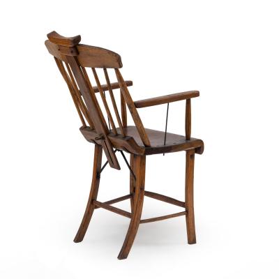 American Country Stained Pine Spindle Back Armchair