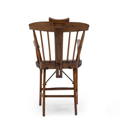 American Country Stained Pine Spindle Back Armchair
