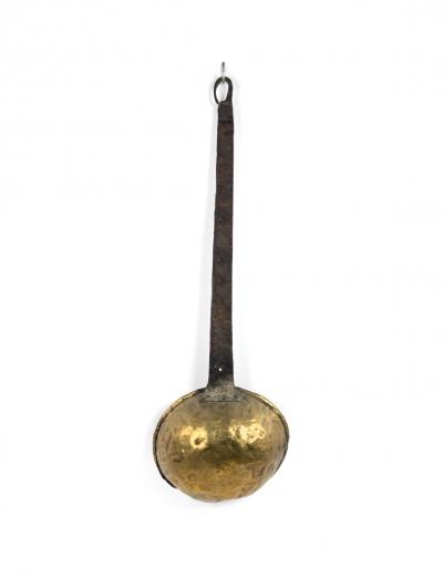 American Country Style Brass and Iron Ladle
