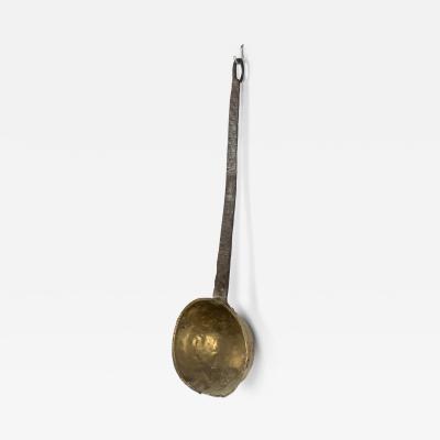American Country Style Brass and Iron Ladle