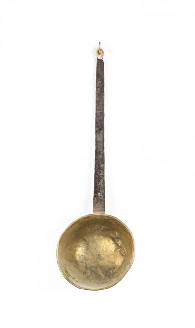 American Country Style Brass and Iron Ladle