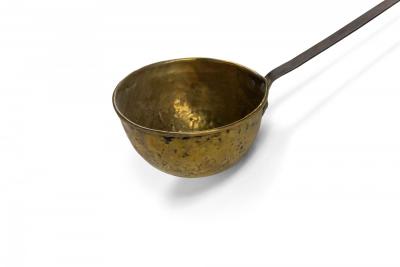 American Country Style Brass and Iron Ladle