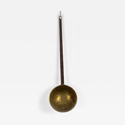 American Country Style Brass and Iron Ladle