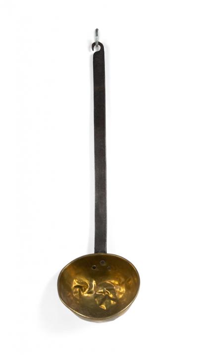 American Country Style Brass and Iron Ladle