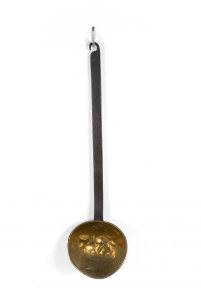 American Country Style Brass and Iron Ladle