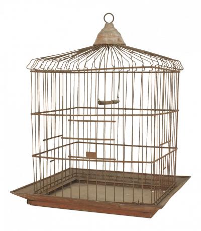 American Country Tole Bird Cage