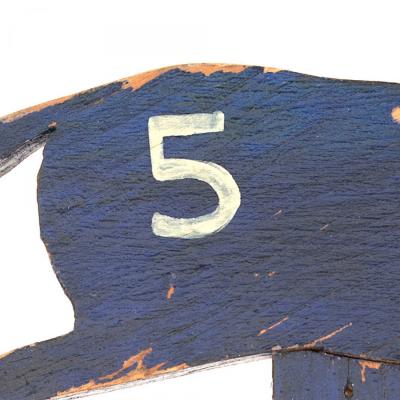 American Country Wooden Horse Rider Sculpture