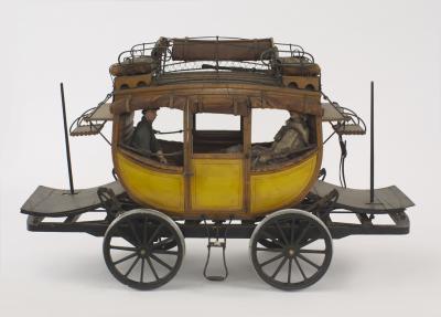 American Country Wooden Train Coach Model