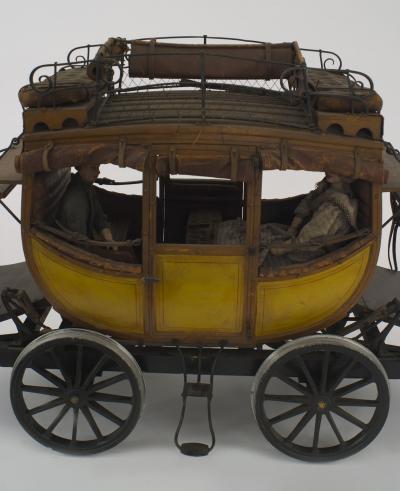 American Country Wooden Train Coach Model