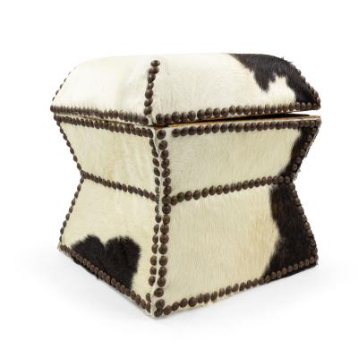 American Cowhide and Brass Box