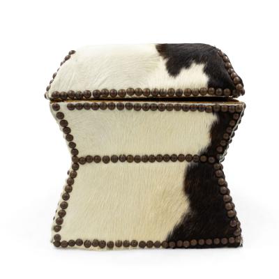 American Cowhide and Brass Box