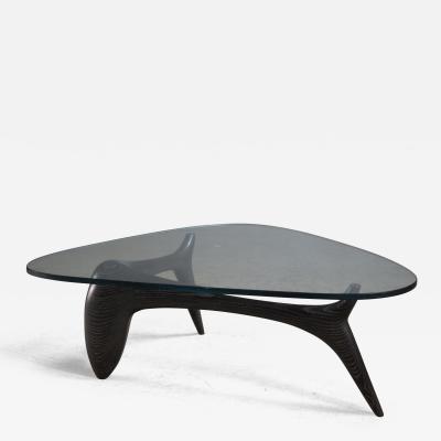American Craft coffee table with glass top