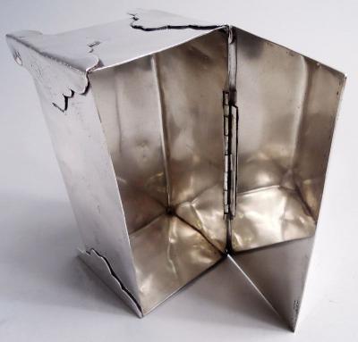 American Craftsman Gothic Sterling Silver Casket Box