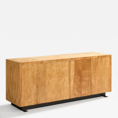 American Designer Cabinet with Maple and Metal 1950s