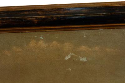 American Ebonized Greyhound Boat Painting