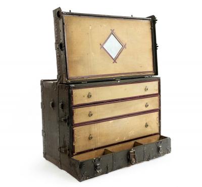 American Ebonized Vaudeville Trunk