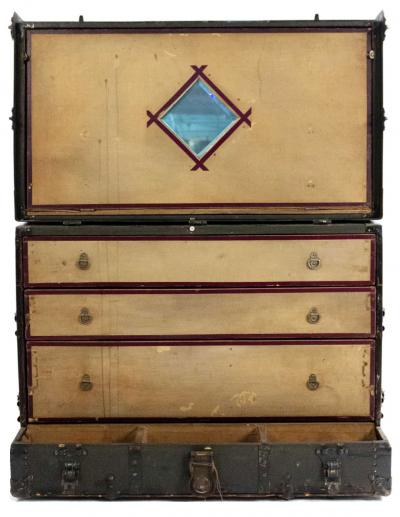 American Ebonized Vaudeville Trunk
