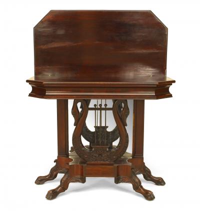 American Empire Flip Top Console Table