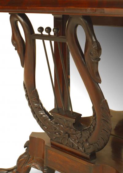 American Empire Flip Top Console Table