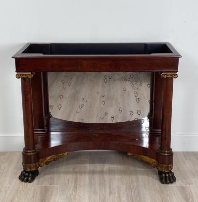 American Empire Mahogany Console Table Circa 1830