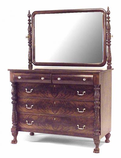 American Empire Mahogany Dresser
