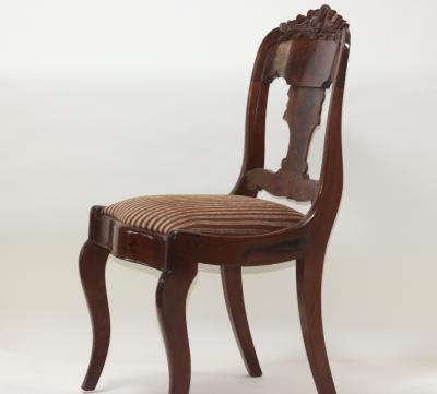 American Empire Mahogany Side Chair 1840 United States