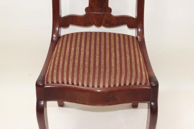 American Empire Mahogany Side Chair 1840 United States