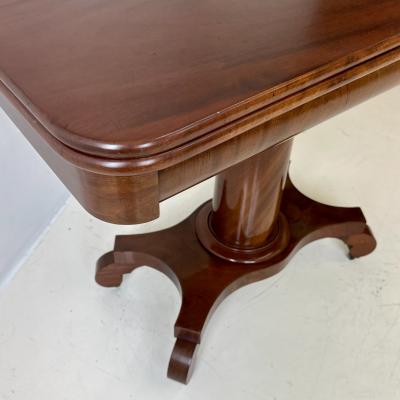 American Empire Mahogany flip top Game table 