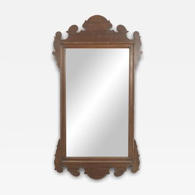 American Empire Shaped Mahogany Wall Mirror