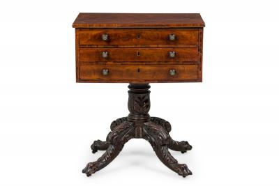 American Empire mahogany Side Table by Duncan Phyfe