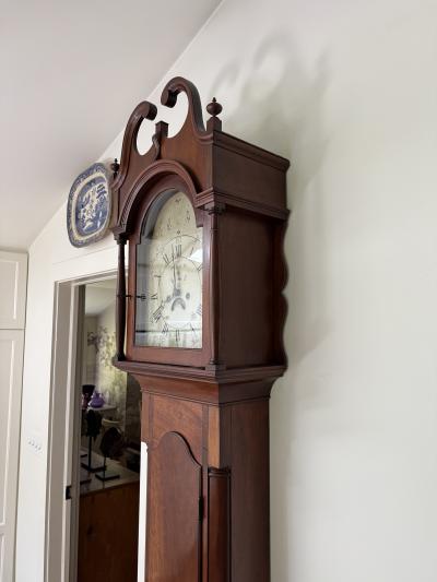 American Federal Cherry Long case clock New Jersey 1776