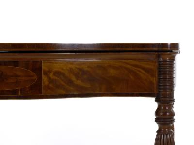 American Federal Inlaid Mahogany Card Games Table Massachusetts circa 1810