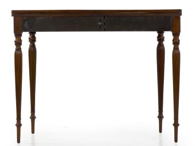 American Federal Inlaid Mahogany Card Games Table Massachusetts circa 1810