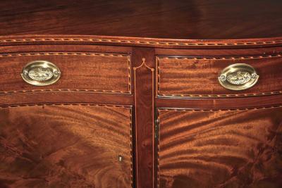 American Federal Revival Inlaid Mahogany Sideboard