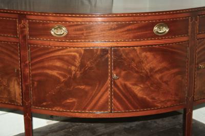 American Federal Revival Inlaid Mahogany Sideboard