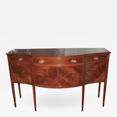 American Federal Revival Inlaid Mahogany Sideboard