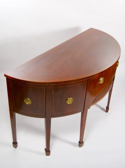 American Federal Style Mahogany Inlaid Decorated Credenzas Sideboard