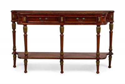 American Federal Style Merrion Cherry Veneer Console Table