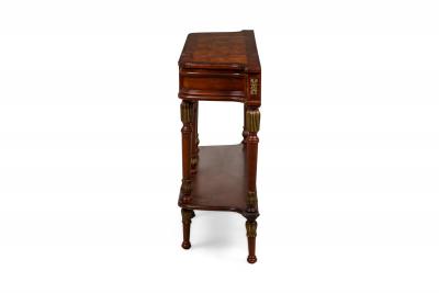 American Federal Style Merrion Cherry Veneer Console Table