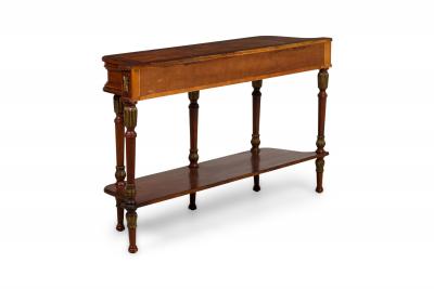 American Federal Style Merrion Cherry Veneer Console Table