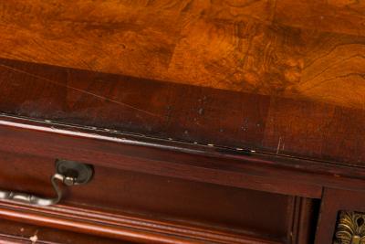 American Federal Style Merrion Cherry Veneer Console Table